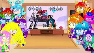 The 4 Rainbooms, Sky, Lemon, & The 4 Dazzlings react to Ruv vs Whitty! (So Awesome!!! 🤩🤩🤩)
