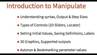 Introduction to Manipulate (Developing Interactive Applications) in Mathematica