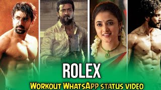 Vikram movie Rolex Bgm workout WhatsApp status video in tamil | Gym motivation WhatsApp Status Video