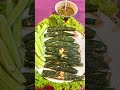 ปลาแซลมอนย่างใบชะพูล grilled salmon wrapped in wild betel leaf “chaplu” น้ำจิ้มแจ่ว