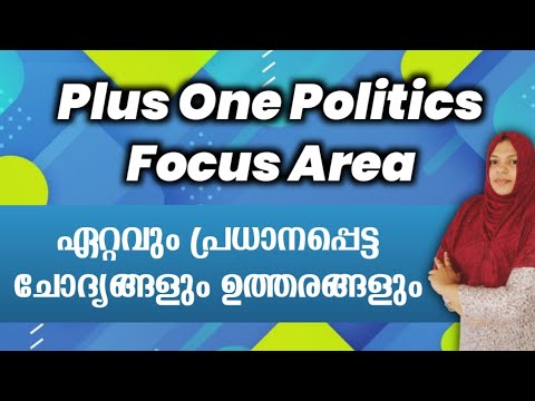 Plus One Political Science Focus Area|Important Questions And Answers ...