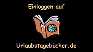 So meldest du dich auf Urlaubstagebücher.de an (einloggen)