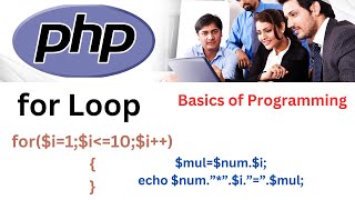 Printing a Table Program using for loop in PHP | Tutorial for Beginners | Interview Questions Answer