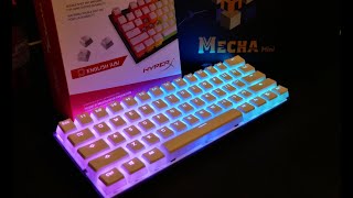 HyperX White Pudding Keycaps \u0026 NEW Ducky Mecha Mini! || Unboxing / Review / Install / Sound