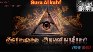 சூரா Al-Kahf Verse no 102 | MODERN COMMENTARY | by Sheik imran hosein | தமிழ்