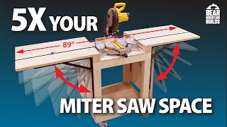 Expanding Miter Saw Table | Small Shop Build