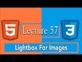 How to Create Lightbox Image Gallery in HTML5 and CSS3 without writing Javascript Code
