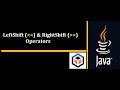 Left Shift and Right Shift Operator || Java