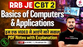 RRB JE Computer Science Classes | Basics of Computer and Applications for RRB JE | Shubham Sir