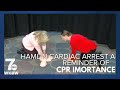 Moments surrounding Damar Hamlin's cardiac arrest a reminder of the importance of CPR