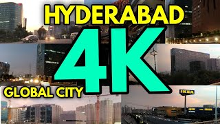 exclusive Hyderabad city | Hi-tech city | Modern 2021 | new flyovers | 4k Ultra HD | Prashi Real