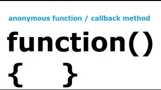 Anatomy and Working of Callback / anonymous methods