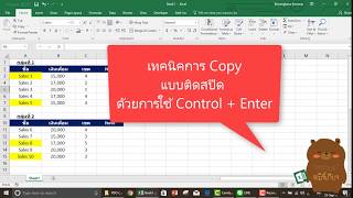 เทคนิคการ Copy แบบติดสปีด ด้วยการใช้ Control + Enter