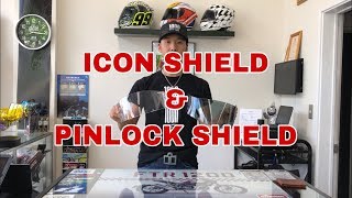 ICONシールドとPINLOCK SHIELD