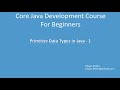 03. Primitive Data Types in Java - 1