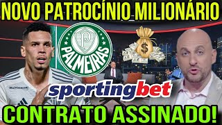 AGORA! CONTRATO ASSINADO! VERDÃO FECHA COM PATROCÍNIO MASTER MILIONÁRIO SPORTINGBET PAULINHO VEM