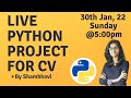 Live python project | Python Project for resume | learn python | python programming