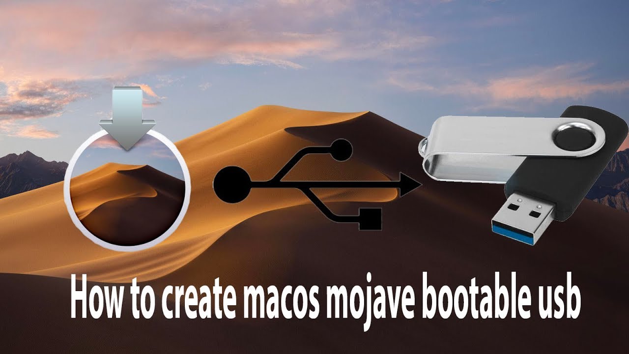 How To Create A Bootable Macos Mojave Usb Install Drive Youtube