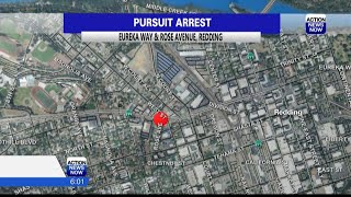 Downtown Redding chase ends with arrest near Eureka Way