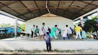 practicing for 2nd freshers meet of longmirjeng college(karbi traditional dance/ ritnongchingdi)