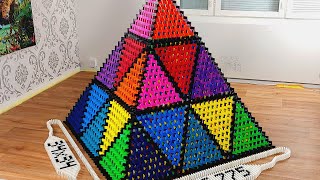 The World's BIGGEST Domino Pyramid | 26,775 Dominoes