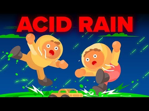 What happens if acid rain touches you?
