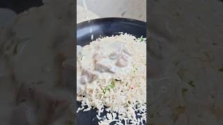 Creamy Mushroom with Lemon Coriander Rice Quick _ Easy Mushroom Recipe. #food #foodie #cooking