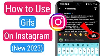 How to Comment GIF On Instagram (New 2023) | How to Comment Gifs on
