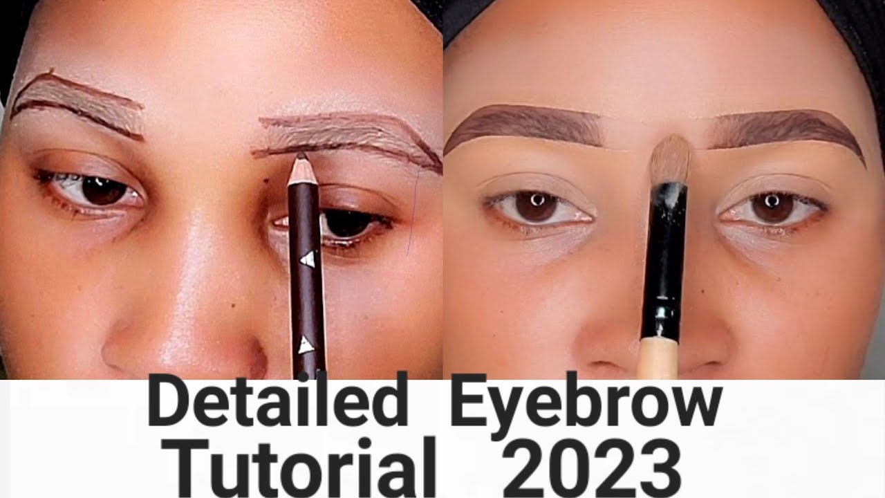 How To Detailed Eyebrow Tutorial For Beginners 2023 - YouTube