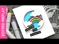 🔴 EDITED REPLAY! Easy Layered Circle Rainbow! (Card completed in 30 minutes!)