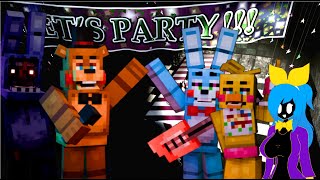 [LIVE] Decorating my stylised FNAF 2 in Minecraft! - FNAF: Management Wanted