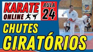 KARATE ONLINE | AULA 24 - CHUTES GIRATÓRIOS COM SALTOS - Ushiro Tobi - Ura Mawashi - Ioco Geri