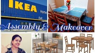 IKEA JOKKMOKK Dinning Table Assembly \u0026 Makeover