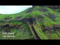 rajgad fort राजगड किल्ला बालेकिल्ला 4k drone view