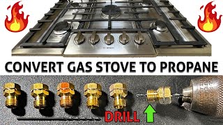 Convert  Gas Stove To Propane - Follow Step By Step - Orifice & Regulator