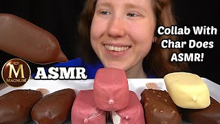 ASMR MAGNUM ICE CREAM PARTY MUKBANG (No Talking) EATING SOUNDS