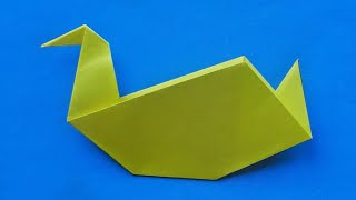 Оригами утка / Как сделать утку из бумаги / Бумажная утка своими руками / Origami duck