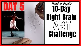 Day 5// 10-Day Right Brain Art Challenge // Movement Drawing