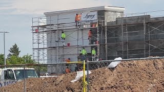 Construction continues at the former Merced Mall