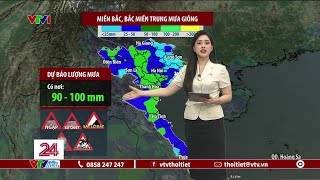 Dự báo thời tiết 18h45 - 12/05/2024 | Miền Bắc, Miền Trung mưa giông | VTVWDB