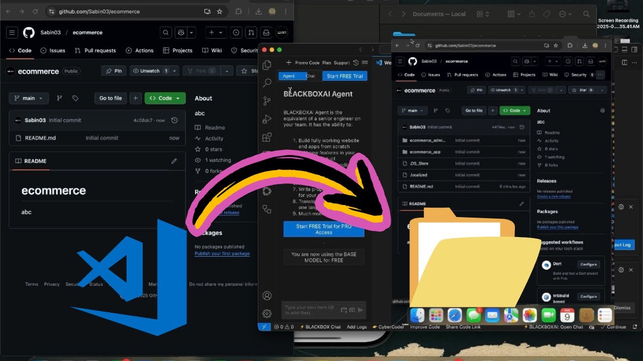 How To Upload Project On Github From Vscode Youtube