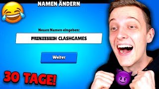 LUKAS bestimmt CLASHGAMES *neuen* BRAWL STARS NAMEN für 30 TAGE... 😨😂