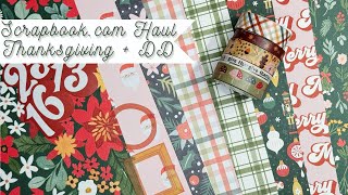 Scrapbook.com Haul // Thanksgiving + December Daily!