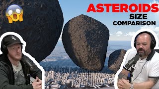 ASTEROIDS Size Comparison REACTION!! | OFFICE BLOKES REACT!!