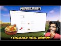 I ORDERED REAL BIRYANI FROM MINECRAFT | in Telugu | Maddy Telugu Gamer