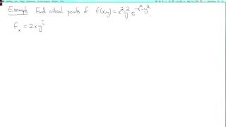 Multivariable calculus 2.5.3: Examples of critical points