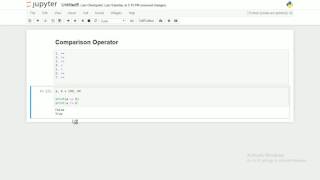 Python Programming Part 7 Comparison Operators in Python