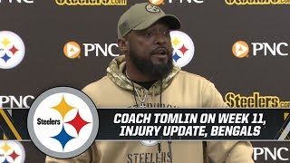 Tomlin: "JuJu, Diontae, Ola in concussion protocol, Snell may return this week"