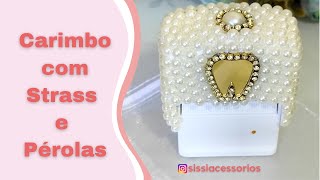 Carimbo Odontológico Personalizado com 💎Strass e Pérolas #2