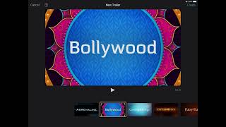 iMovie | Bollywood Trailer Template